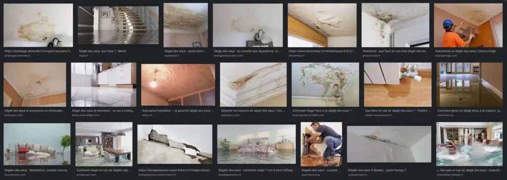 dégatd des eaux que faire